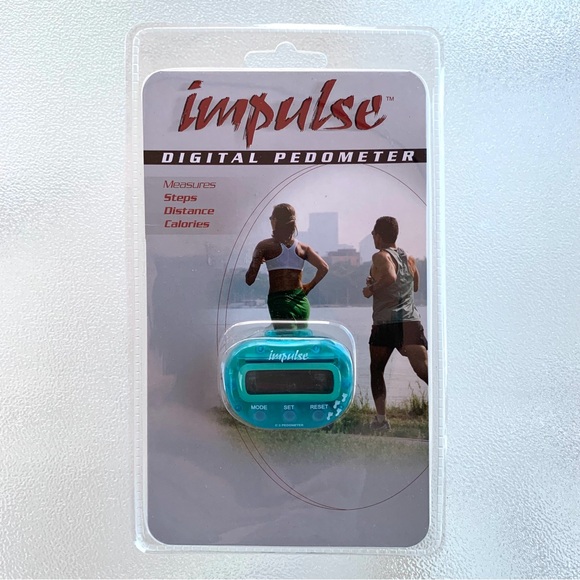 Impulse Light Blue Digital Pedometer, Model C-3 - Picture 1 of 4